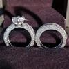 Couple Wedding Ring Set - Two-piece Ring Finger Ring Shining Brightly