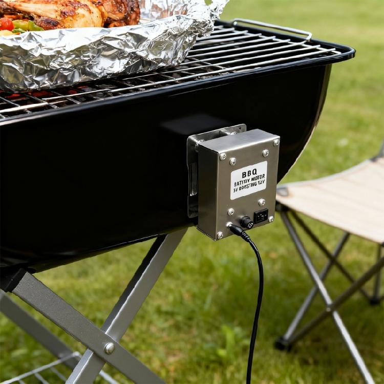 High Performances Grills Rotisserie Motor Solid Metal Construction Support Double Layer Ribs And Whole Poultry Cooking