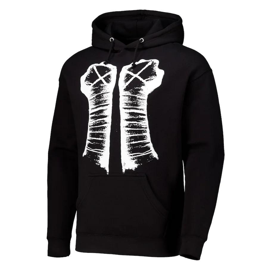 Autumn and Winter New Warm Same CM Punk Fist Printing Long-sleeved Men's and Women's Same Loose and Comfortable Hoodie
