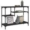 VidaXL Console Table with Shelves Black 100x35x75 Cm 837782
