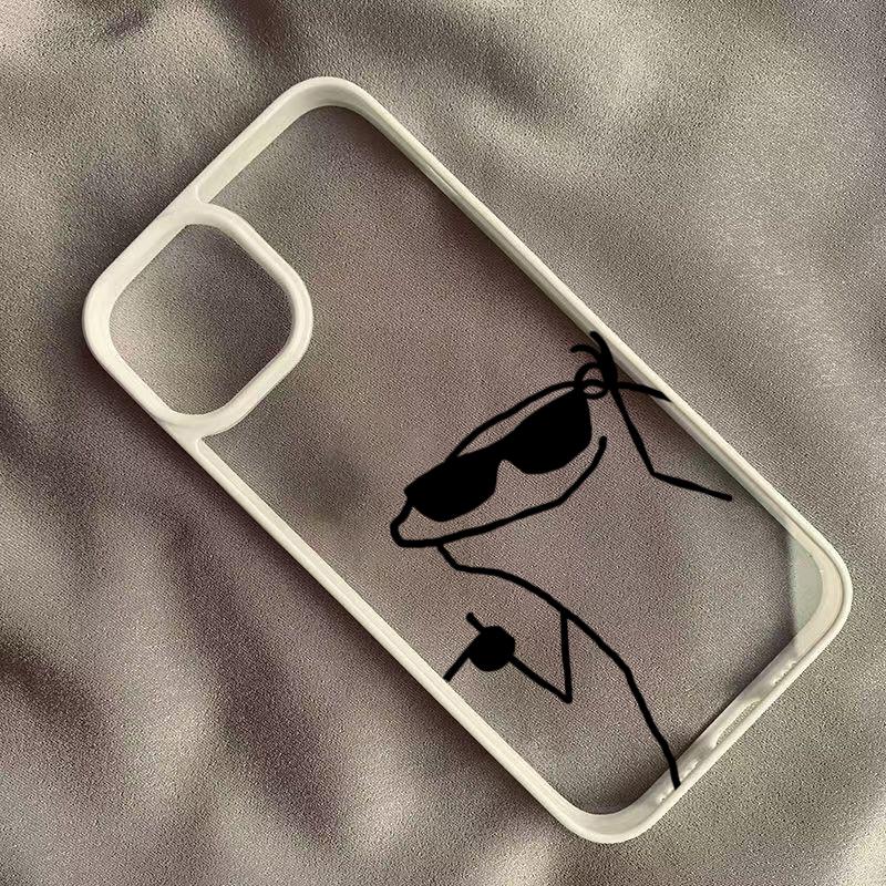 Cartoon Matchman Phone Case For IPhone 17 Air 16 15 14 Plus 13 12 11 Pro Max Clear Soft Cover 16 15 14 Plus Case Funda Bumber