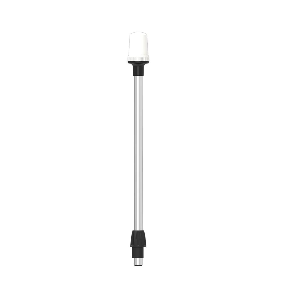Stern Light Anchor Lamp LED Marine Boat Lights Pole All Round White Removable 2 Pin Plug In Angled Base USCG 2 NM 24 Inches