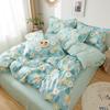 Fresh Floral Duvet Cover Set 100% Cotton Garden Style Pattern Queen Size Bedding Set Quilt Cover with Pillowcases for All Season