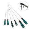 1 Piece Green Rubber Handle Magnetic Screwdriver Long Slotted  Screwdriver Installation And Disassembly Repair Tool