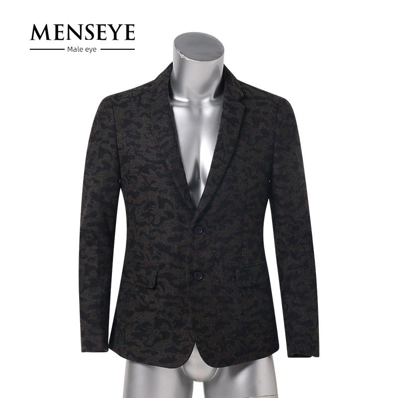Menseye Menseye Winter New Arrival Brown Business Casual Suit Fashion Elegance Suit for Men