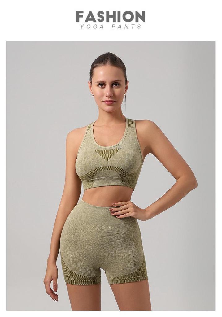 Damen Cross-Border Fitness Sportweste & BH Set