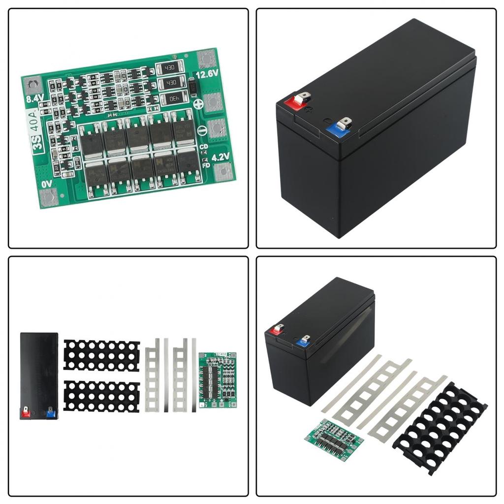 12V 7Ah Empty Box Battery Case Holder ABS PCB Board