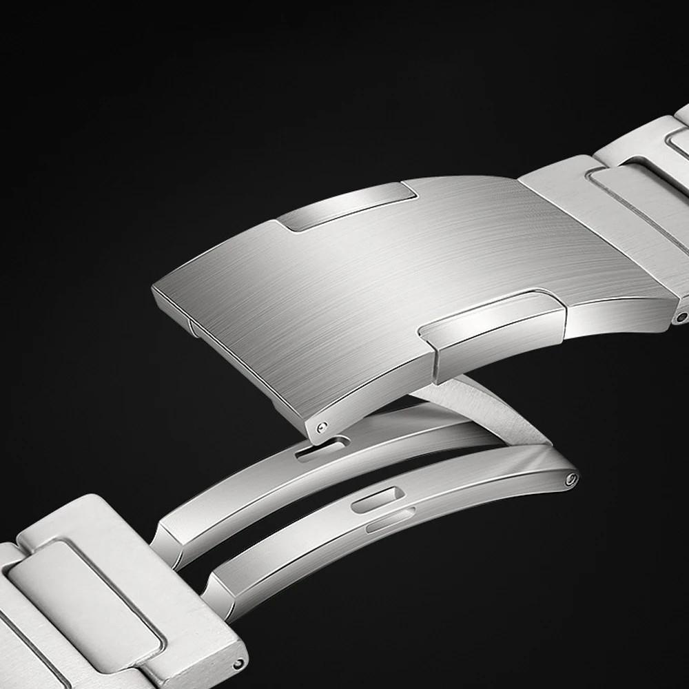 For Huawei Watch 4 Pro Titanium Alloy Watch Strap Detachable Link Wrist Band