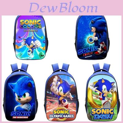 Stilvoller Sonic Rucksack für Kinder Perfektes Schulgeschenk für Jungen und Mädchen