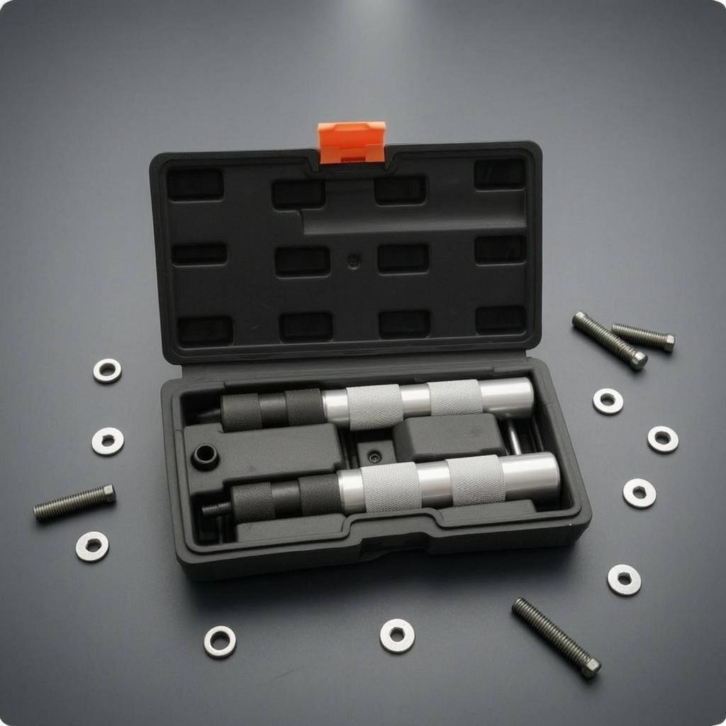 3 Pieces Cylinder Tool Set Sturdy Transport Case Spring Compressing Alloy Metal for