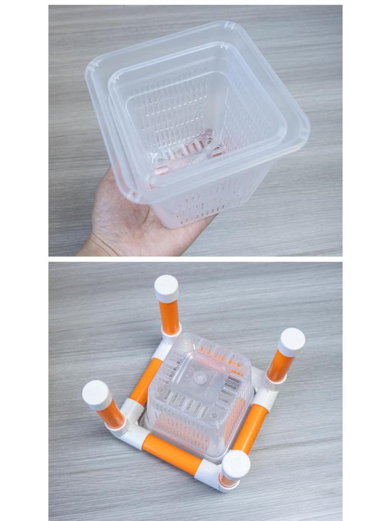 Hydroponic Plant Basket for Aquatic Tanks - Pothos Holder & Landscaping Decor