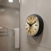 Bathroom Waterproof Suction Clock Silent Non Ticking Retro Roman Numeral Wall