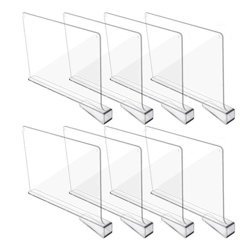 M-Современные разделители для полок для организации шкафа, Органайзер для полок шкафа, Разделитель для полок шкафа, Прозрачные разделители для полок