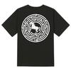 KAN6312 Ktb0038 Circle Miro Short Sleeve T-Shirt - Black