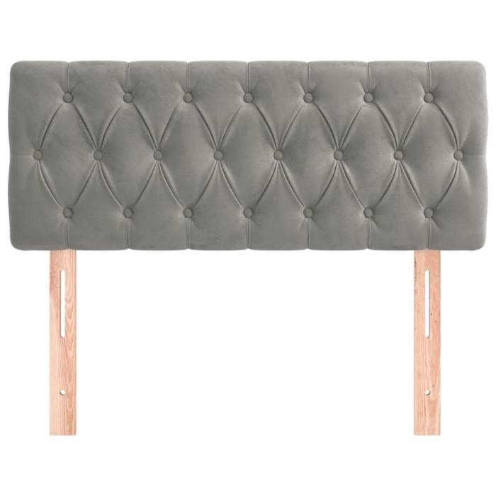 VidaXL Headboard Bedroom Furniture Bed Accessory Single Bed Headboard Interior Light Grey 346334
