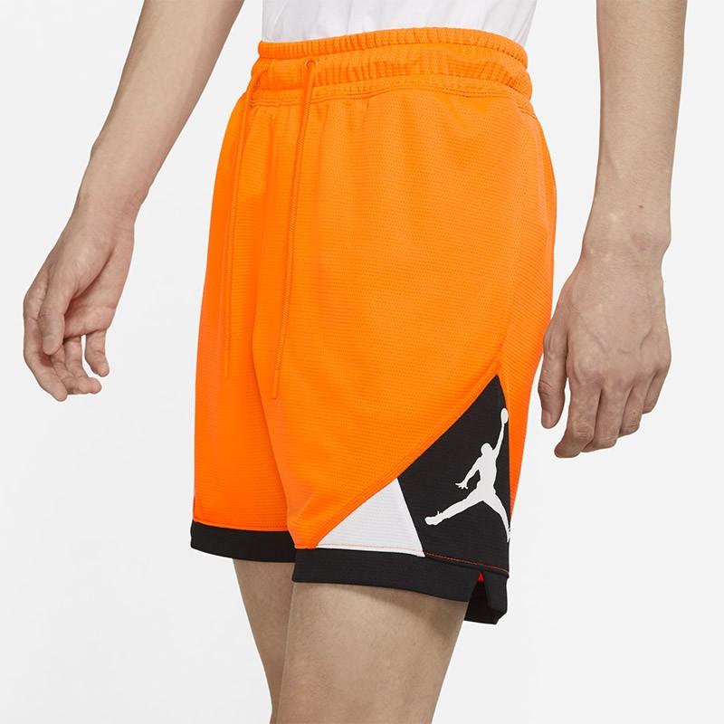Jordan Pantaloni scurți de antrenament pentru baschet Dri-Fit, cu panouri din plasă, Pantaloni pentru bărbați, portocalii CV3087-803