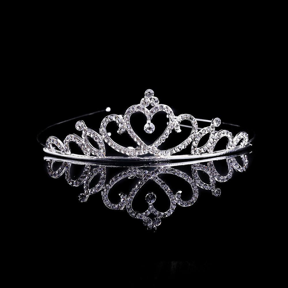 Heart Stunning Bridal Wedding Jewelry Tiaras Crowns Headbands Crystal Rhinestone Crown Headband