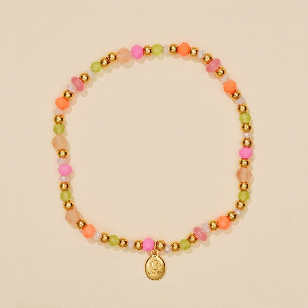 Neon Pop Bead Bracelet