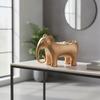 Elephant Storage Container Shiny Figurine with Decorative Catchall Tray for