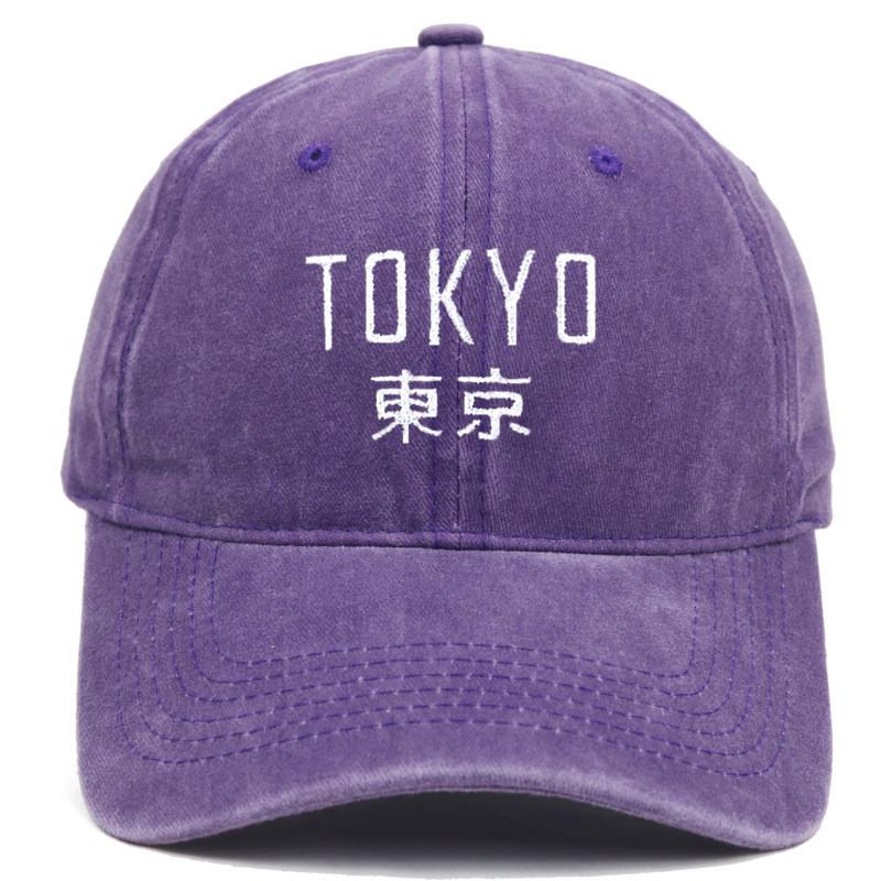 Vintage Water Wash Cotton Baseball Cap With Embroidered Letters For Outdoor Sun Protection