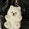 Cute Samoyed Plush Pendant Keychain Super Healing Doll Bag Decoration Gift Girl Small Toy Pendant