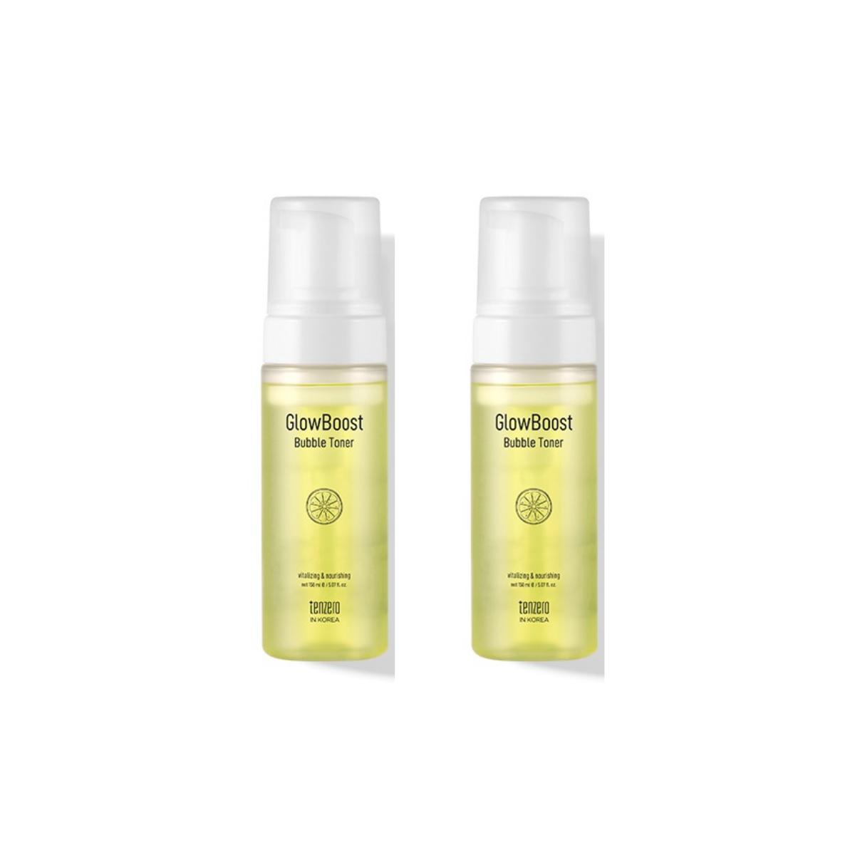 TENZERO Glow Boost Bubble Toner - Radiance Enhancing & Micro-Bubble Hydration - 150ml (Pack of 2)