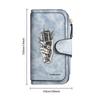Vintage Mic Pattern Long Wallet Forever Engraved Purse for Daily Use