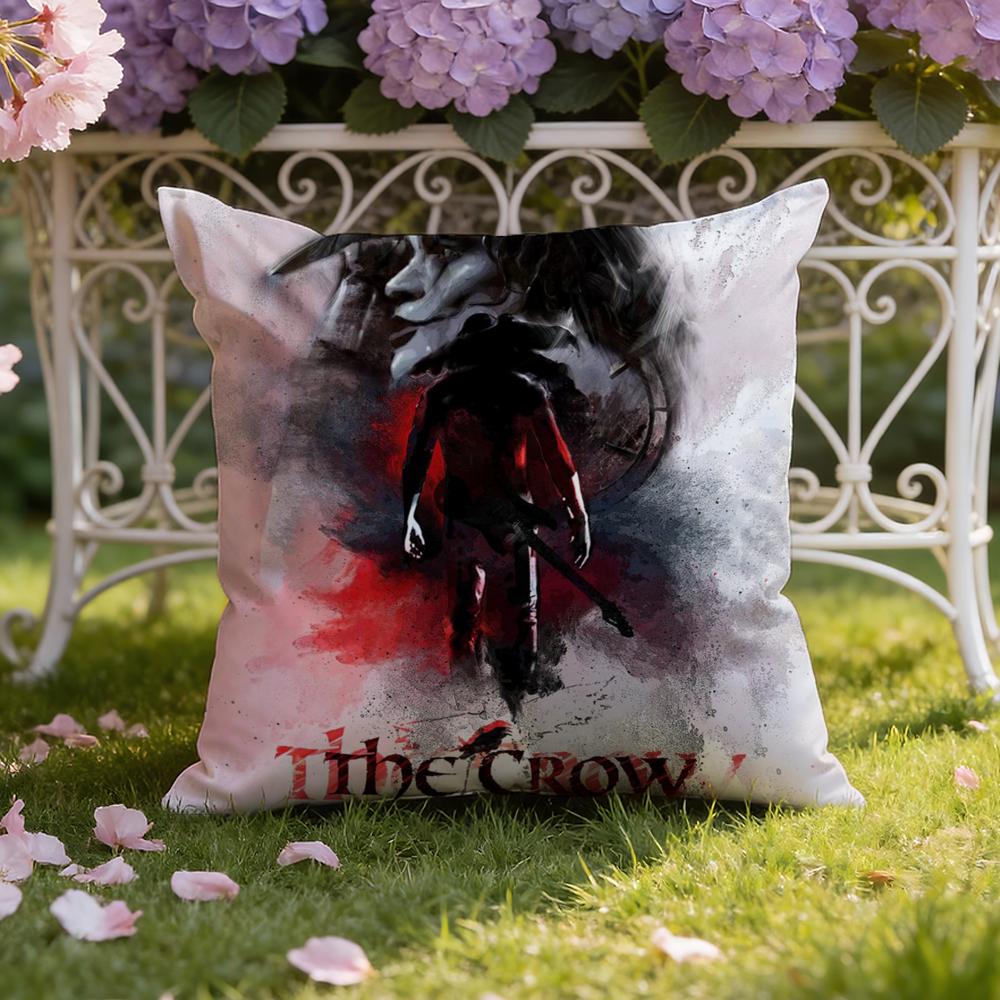 R-Raven C-Crow Movie Cushion Cover Home & Car Dual-Scene Pillow Cover: Reversible for Premium Comfort