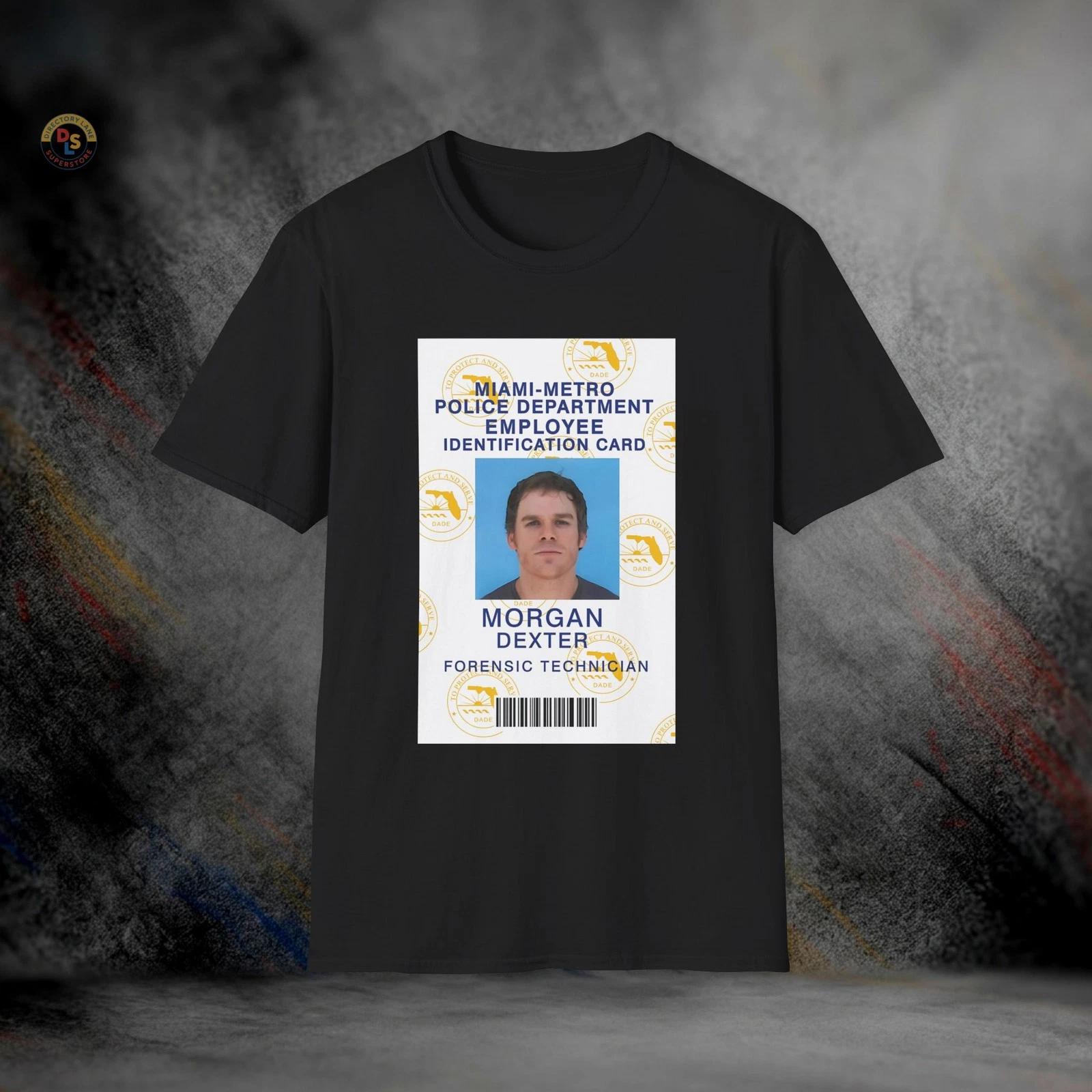 Dexter Morgan Miami Metroensic ID Card T-Shirt | Softstyle Tee M
