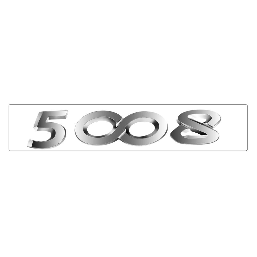 For New Peugeot 206 207 301 307 308 408 508 2008 3008 4008 5008 RCZ 1Pcs ABS Car Badge Sticker Car Body Trunk Decoration Sticker