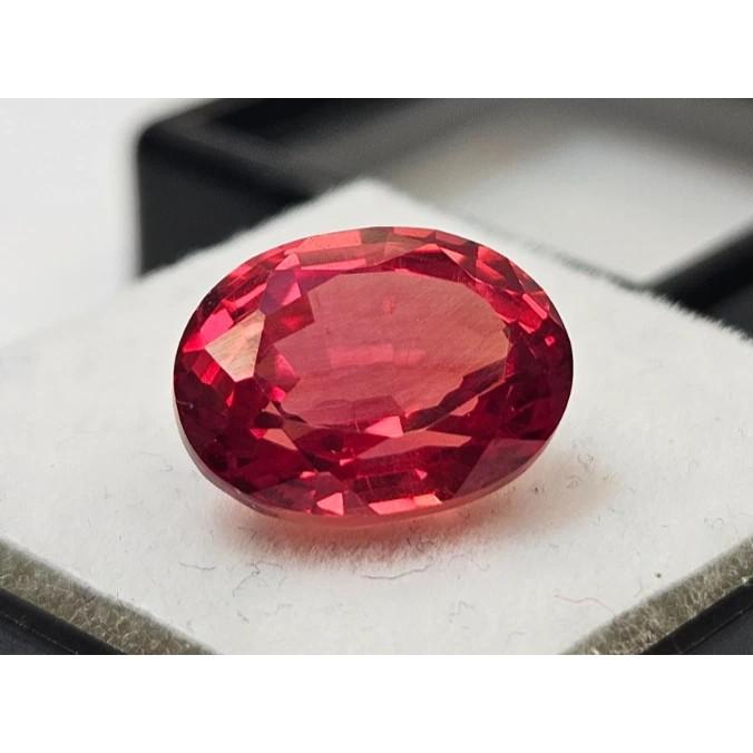 Oval Cut Padparadscha Sapphire 6+ Ct Stunning Certified Loose Gemstone