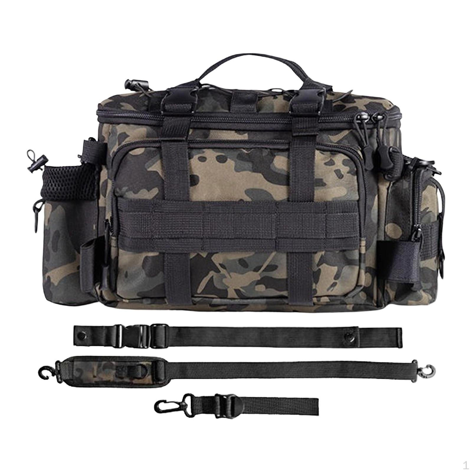 

Case Tackle Bag Storage Organizer Waterproof Portable Rod Holder Reel Gear Oxford Material Multiple зелений