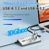 10Gbps USB 3.2 Docking Station Hub Type C Splitter Data Transfer Adapter with Card Reader Multi 7/8 Ports Switch For PC Laptop