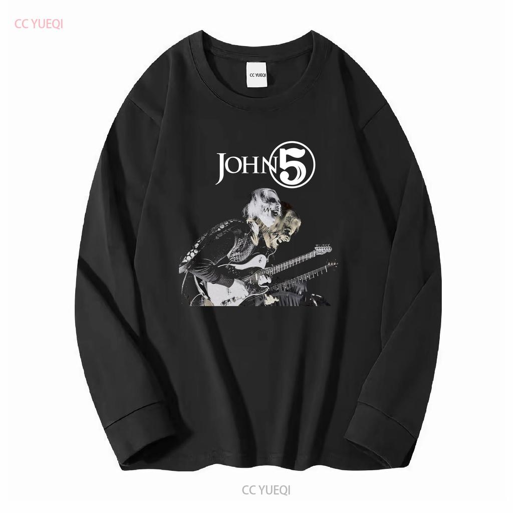 John 5 im Konzertposter Schwarzes T-Shirt kurzärmelig Alle Größen S bis 5XL JJ3301 lang oder ärmellos vintage Gewaschenes Grafik-Streetwear