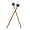 2Pcs/Set Wooden Handle Tongue Drum Sticks Silicone Drumstick Wooden Drum Hammer  Musical Instrument