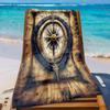 Bussola Vintage Modello da Spiaggia Nautico Protezione Solare E Antivento Adatta Per Piscina Campeggio Viaggio Coperta