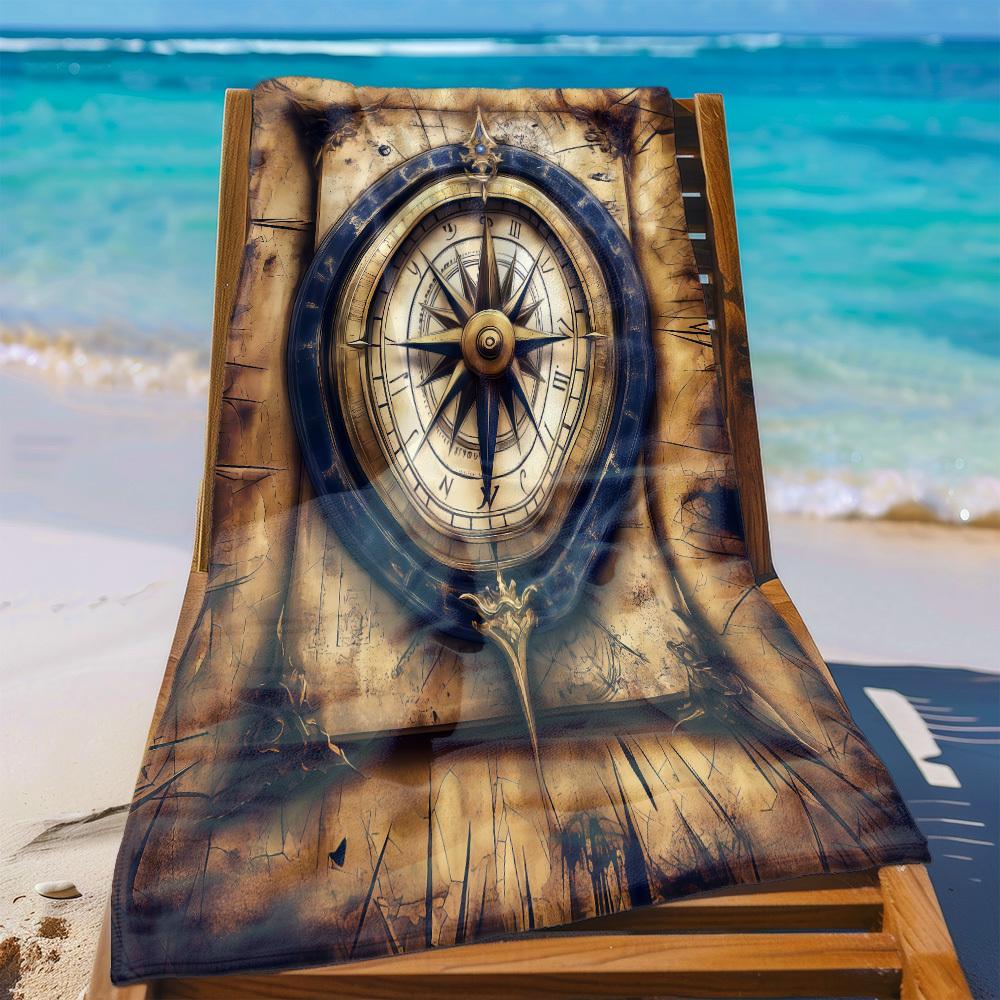Bussola Vintage Modello da Spiaggia Nautico Protezione Solare E Antivento Adatta Per Piscina Campeggio Viaggio Coperta