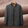 Men's Thickened Velvet Cotton Jacket for Elderly - Dad's Winter Coat