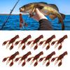 20 PIEZAS Cebo de Cangrejo de PVC 5.5cm Señuelo Artificial Señuelo de Pesca Duradero Pesca de Lubina