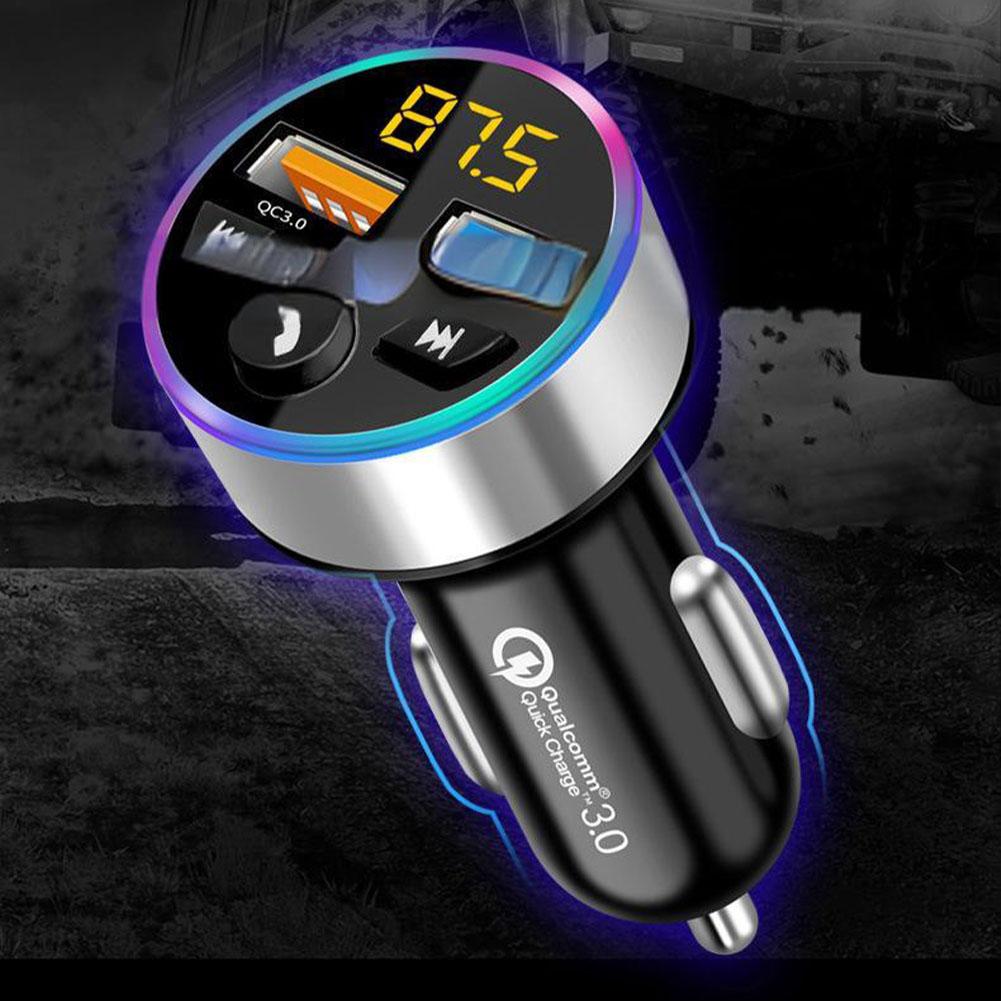 Car Bluetooth-compatible Receiver With Lossless Audio Car Quality Adapter With Lighter And Charger Cigarette Player, MP3 So I8A9
