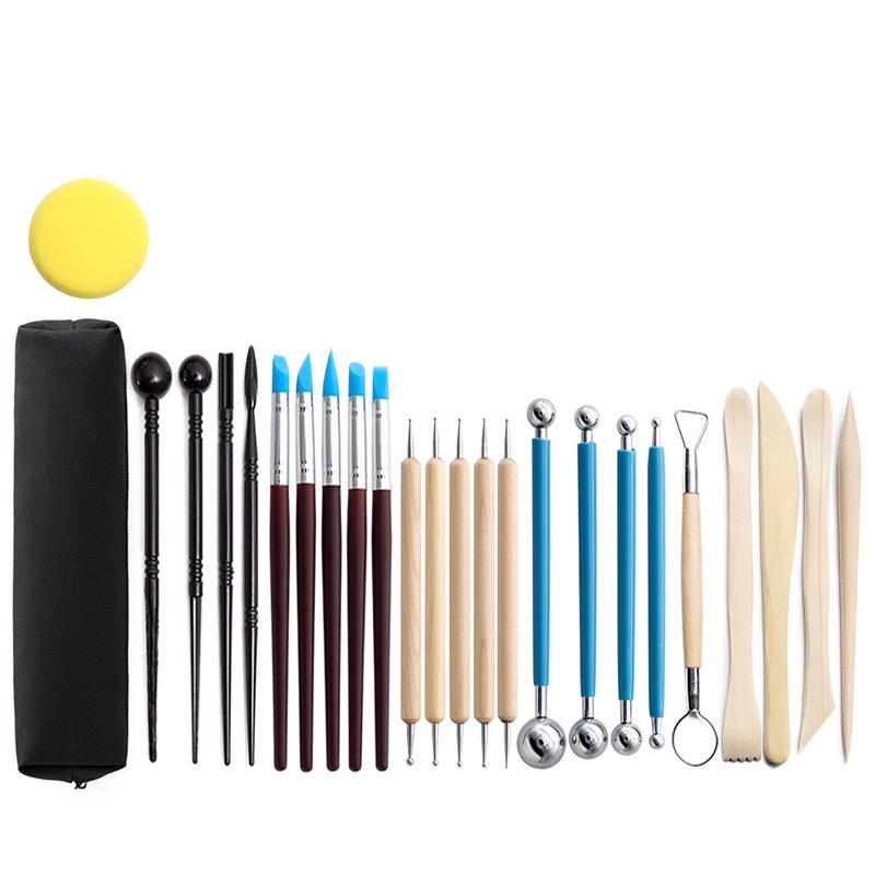 25-Piece Cross-Border Pottery and Polymer Clay Sculpting Tools Set