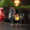 Chinese Red Tang Dynasty Horse Statue - Success Ceramic Horse Figurine, Office Desk Decor, Feng Shui Wealth Ornament