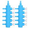2pcs Fish Tank Air Splitter Air Pipe Distributor Aquarium Oxygen Pump Adapter Accessory6 Way