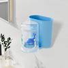 Cartoon Toothbrush Rack Multifunctional Modern Easy to Install Rinsing Cup Stand for Home Apartment Bathroom Hotel Decor