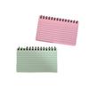 Minimalist Horizontal Line Colorful Tear-off Coil Notebook Index Card Small Sticky Notes Pad for Students Office Creative Design 15x10cm 4PCS