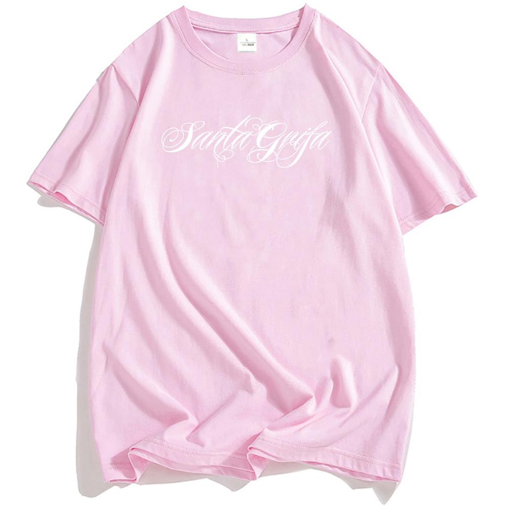 Music Group LA SANTA GRIFA Tshirts Short Sleeve Cotton Male T-shirt Casual Fashion Unisex Streetwear Hip Hop Men Women Clothing