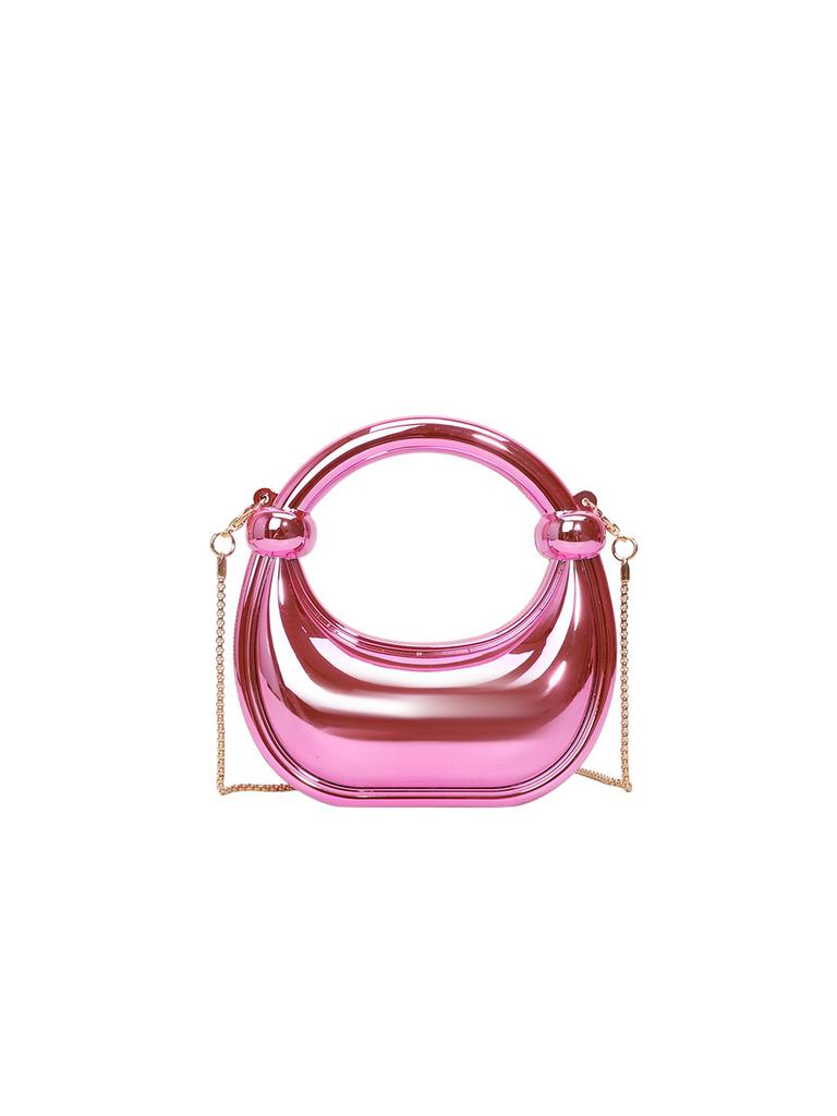 Mini Goldene Abendtasche Handtaschen Luxus Designer Umhängetaschen Lustige Form Party Hochzeit Acryl Glänzende Clutch Tasche