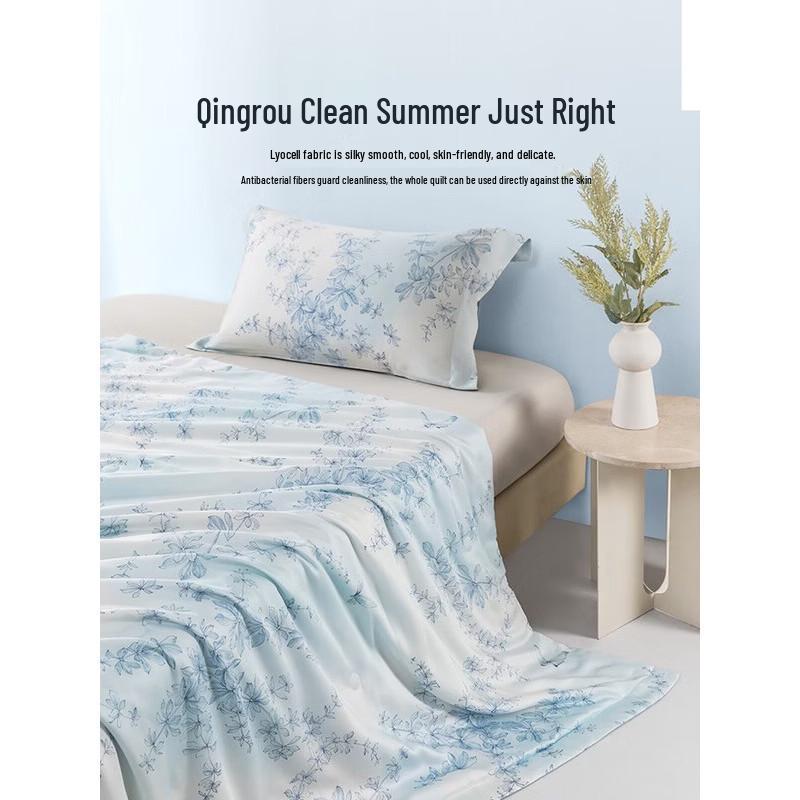 Mengjie Star River Silhouette Washable Lyocell Ice Silk Summer Quilt