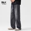 Baleno Men's S&K Lyocell Blend Loose Straight Casual Pants