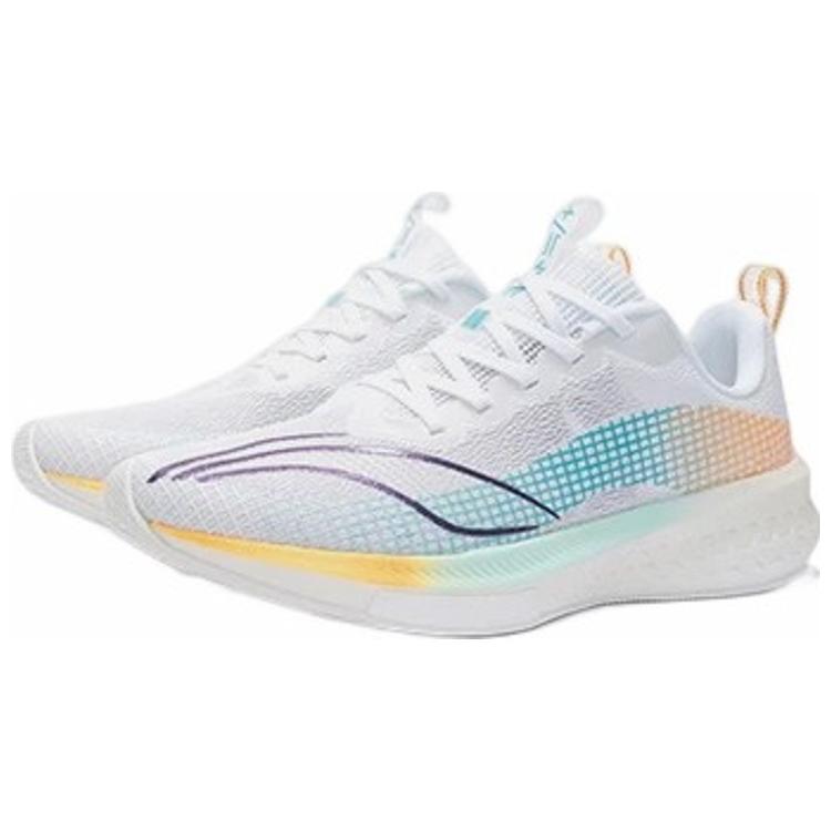 New LiNing Red Hare 5 Pro Cushioning Anti Slip And Wear Resistant Low Top Running Shoes Men's White ARMS003-7